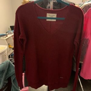 Maroon Abercrombie sweater